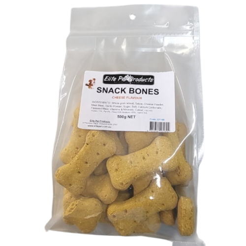 Elite Pet Snack Bones Cheese Flavour 500g