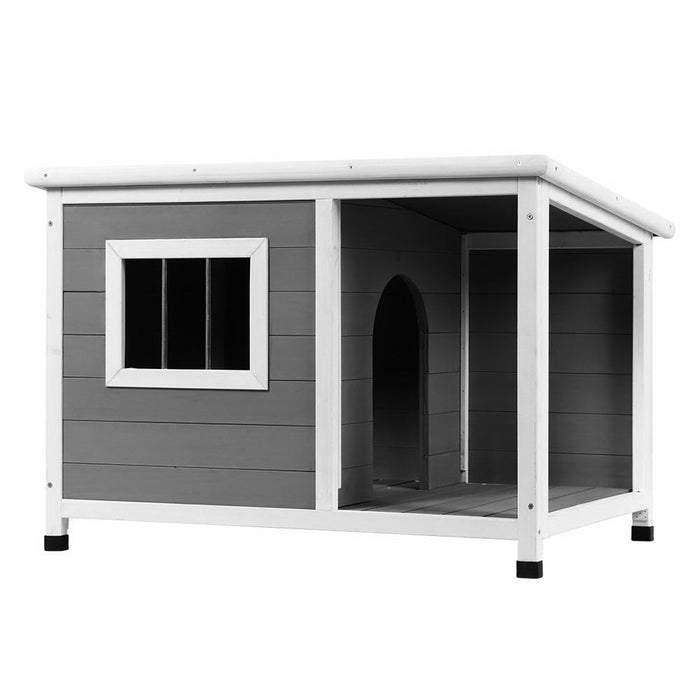 i.Pet Dog Kennel House Large Wooden Outdoor Pet Kennel