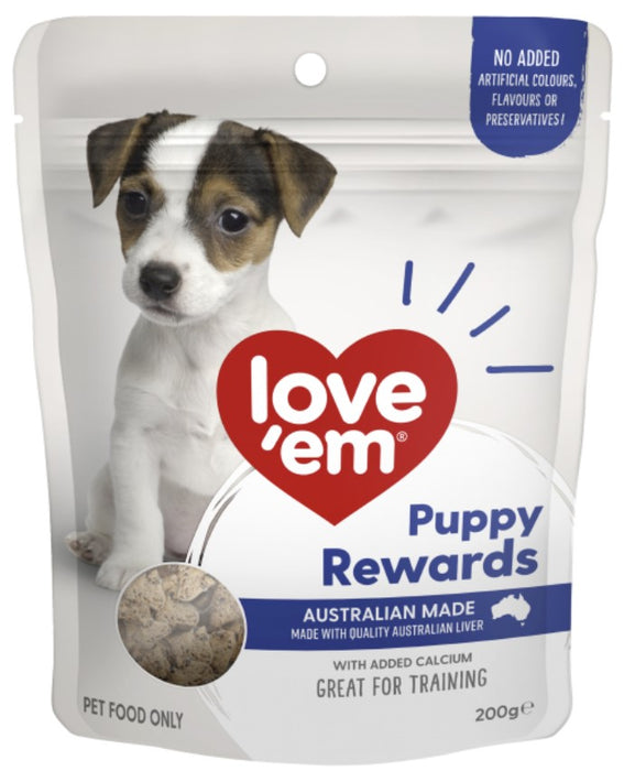Love 'Em Dog Treats Puppy Rewards 200g