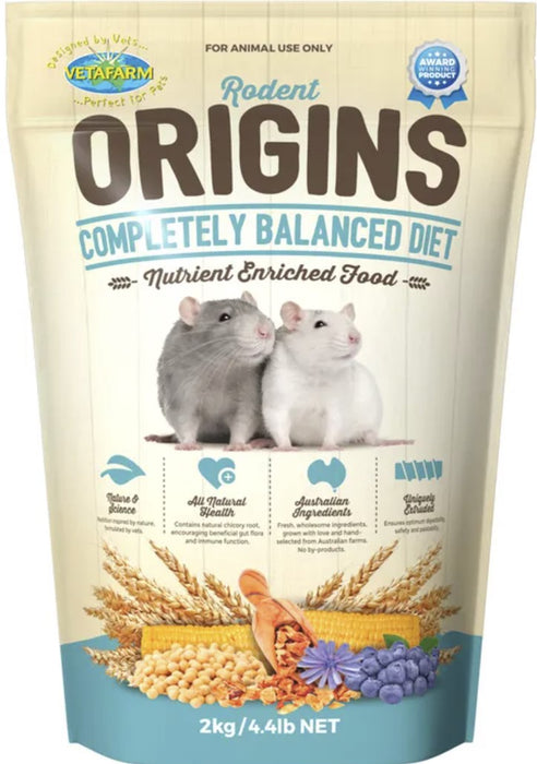 VETAFARM CAVY ORIGINS Rodent Mouse Food 2KG