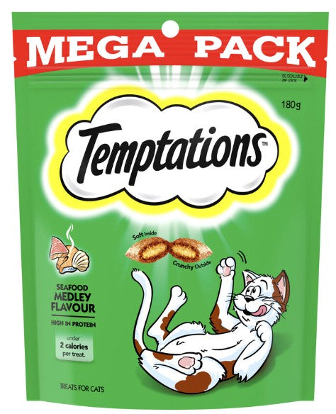 Temptations Seafood Medley Cat Treats 180g