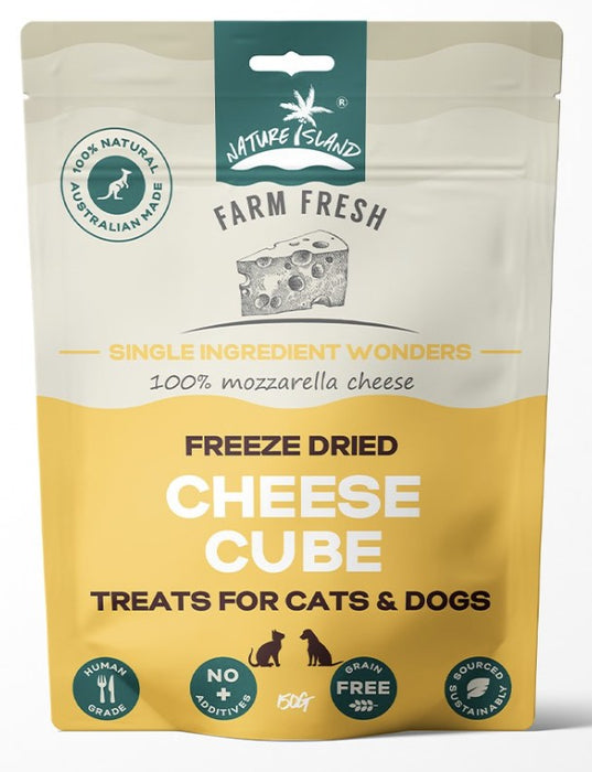 Nature Island Freeze Dried Cheese Cube treats 150g