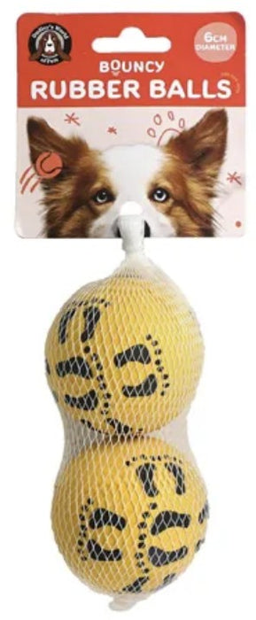 2-Pack Dog Rubber Balls