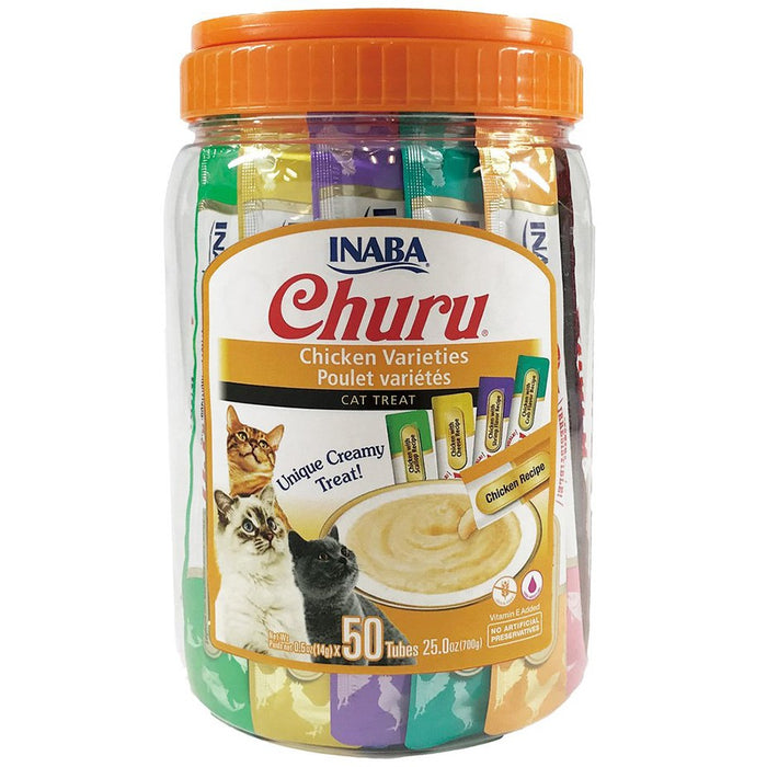 Inaba Churu Chicken Varieties 50 Tubes Cat Treats