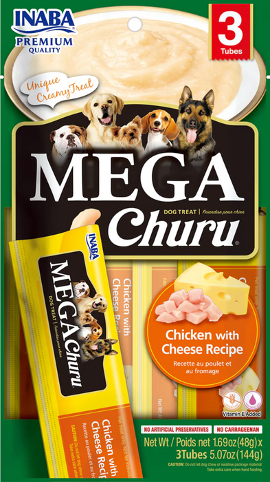 Inaba- Dog Mega Churu Chicken with Cheese Recipe