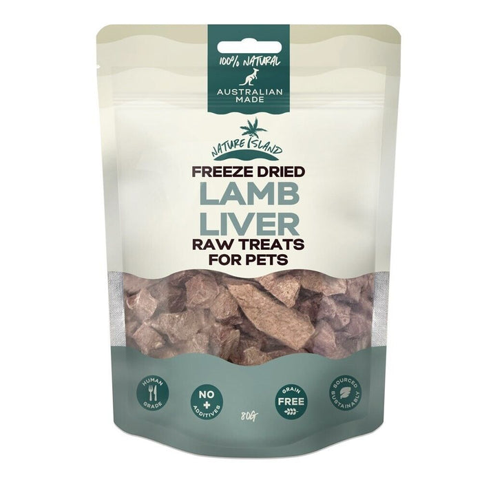 Nature Island Freeze Dried Lamb Liver Dog Treat