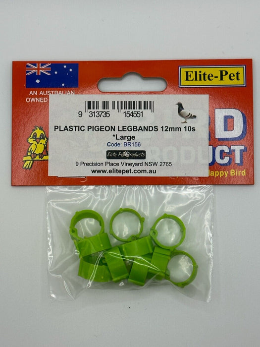 Plastic Pigeon Leg Rings 10-Pack