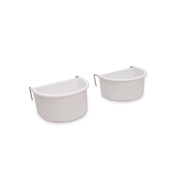 Cheeky Bird Small Plastic D-Shaped Bird Feeders 2 Pack