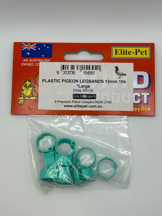 Plastic Pigeon Leg Rings 10-Pack