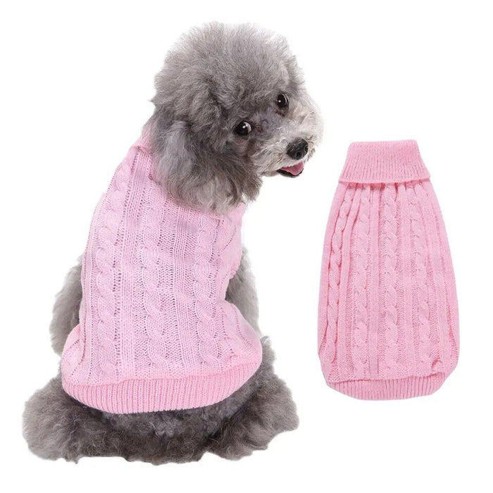 Knitted Coloured Dog Jumper
