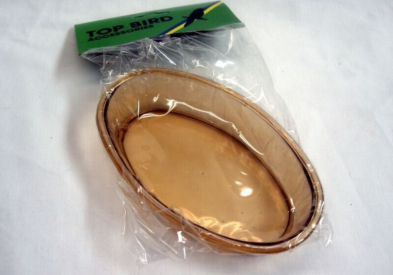 Brown Shallow Bird Bath
