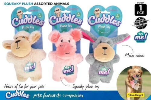 Squeaky Farmyard Plush Dog Toy