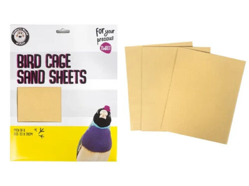 Bird Cage Sand Sheets 8-Pack