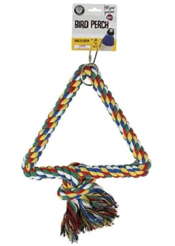 Coloured Cotton Bird Swing Perch