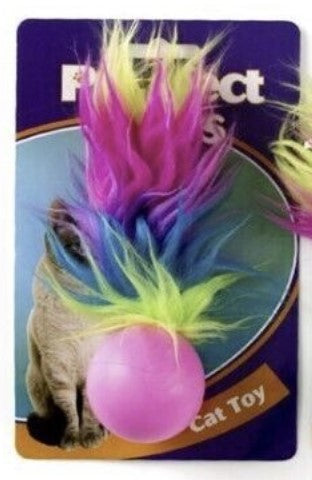 Purrfect Paws Cat Ball with Feathers and Bell