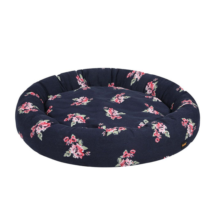 PaWz Round Navy Dog Bed