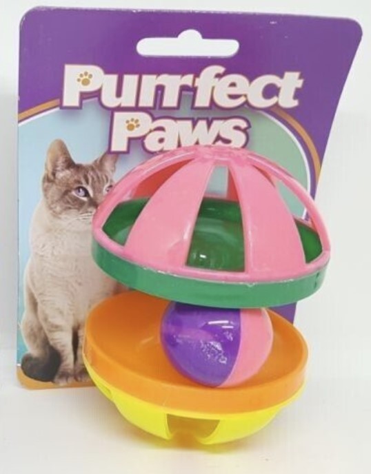 Purrfect Pets Plastic Spinner Ball