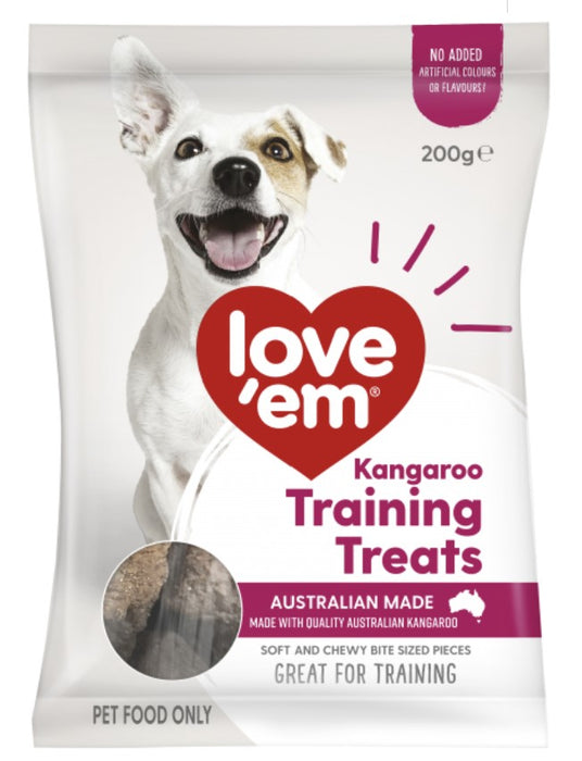 Love 'Em Kangaroo Training Treats 200g