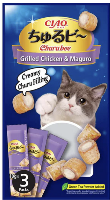 Ciao Churu Bee Grilled Chicken & Maguro Cat Treats