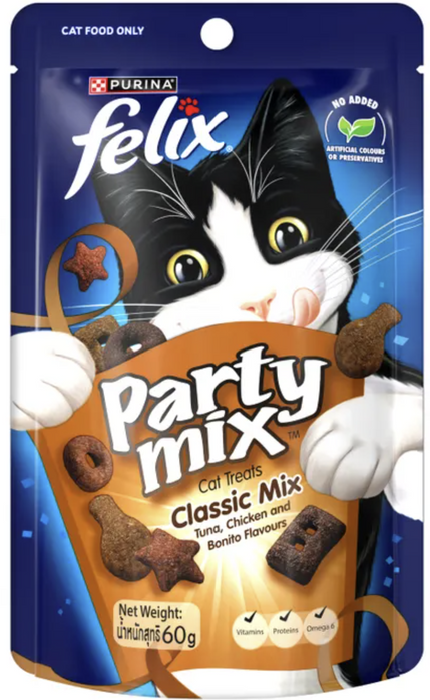 Purina Felix Party Mix Classic Cat Treats 60g