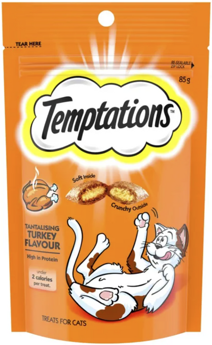 Temptations Tantalising Turkey Cat Treats 85g