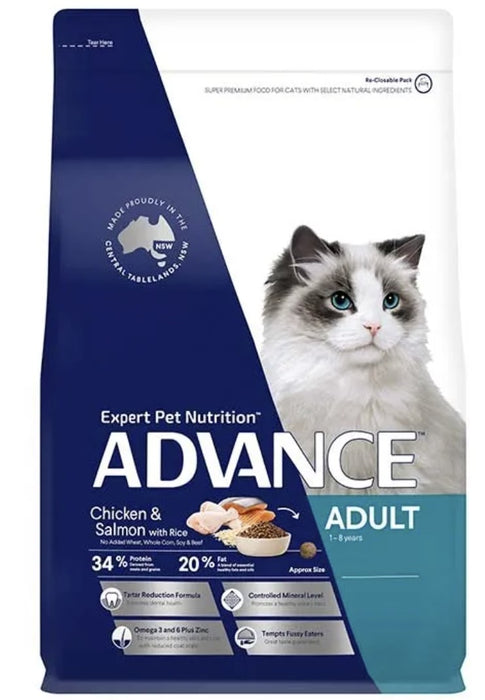 Advance – Adult Cat Food – Chicken & Salmon with Rice 3kg