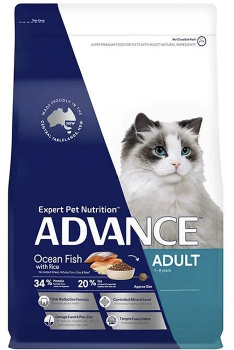 Advance – Adult Cat Food – Ocean Fish with Rice 3kg