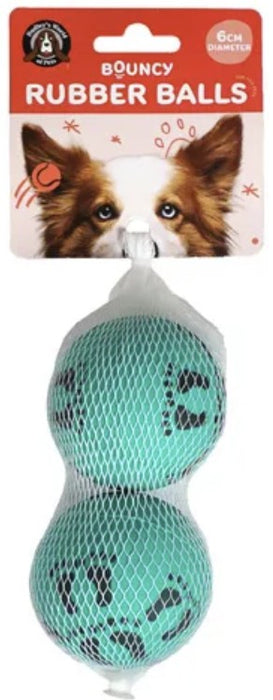 2-Pack Dog Rubber Balls