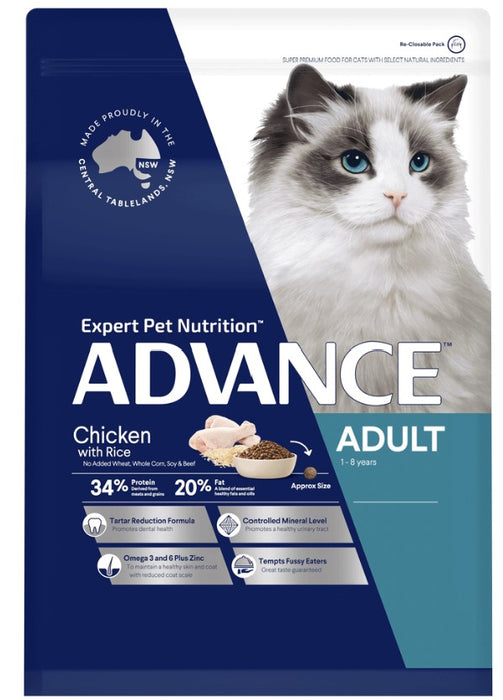 Advance – Adult Cat Food – Chicken with Rice 3kg