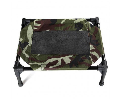 Floofi Elevated Army Dog Bed