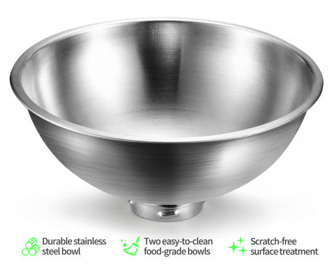 YES4PETS Stainless Steel Dual Pet Bowls