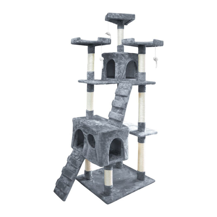 PaWz Cat Tree Scratching Post 180cm Grey