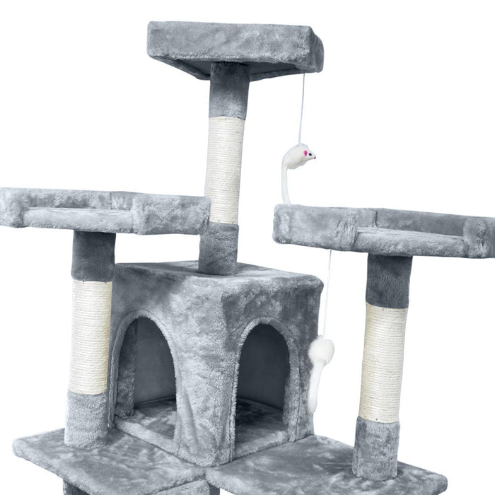 PaWz Cat Tree Scratching Post 180cm Grey