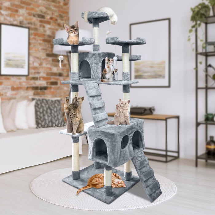 PaWz Cat Tree Scratching Post 180cm Grey