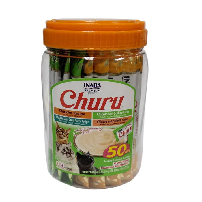 Inaba Churu Chicken Seafood 50 Tubes Cat Treats